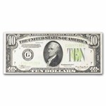1934 (G-Chicago) $10 FRN VF (Fr#2004-G) Light Green Seal