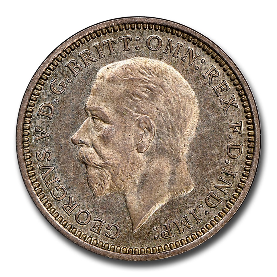 1934 Great Britain Silver 3 Pence PF-66 NGC