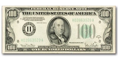 1934 (H-St Louis) $100 FRN XF (Fr#2152-H) 1934 (H-St Louis) $100 FRN XF (Fr#2152-H)