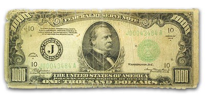 1934 (J-Kansas City) $1,000 FRN VG Details 1934 (J-Kansas City) $1,000 FRN VG Details