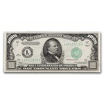 1934 (L-San Francisco) $1,000 FRN AU (Fr#2211-L)