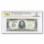 1934 (L-San Francisco) $1,000 FRN VF-30 PCGS (Fr#2211-L) LGS