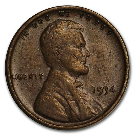 1934 Lincoln Cent XF 1934 Lincoln Cent XF