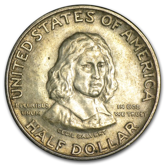1934 Maryland Tercentenary Half AU 1934 Maryland Tercentenary Half AU