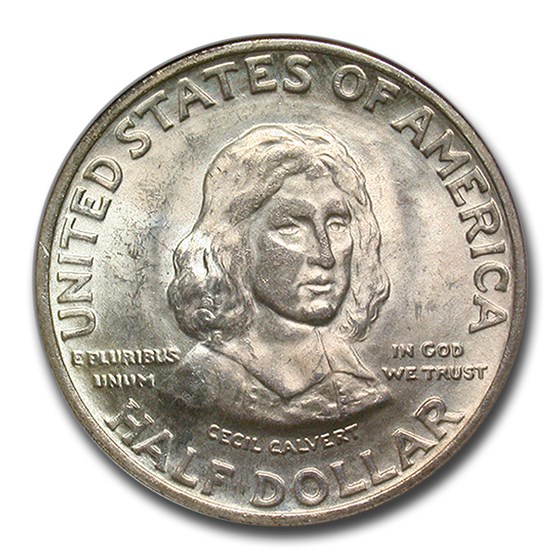 1934 Maryland Tercentenary Half Dollar MS-64 NGC 1934 Maryland Tercentenary Half Dollar MS-64 NGC