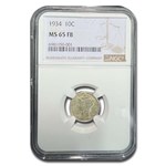 1934 Mercury Dime MS-65 NGC (FB)