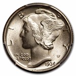 1934 Mercury Dime MS-66 NGC (FB)
