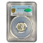 1934 Mercury Dime MS-67+ PCGS CAC (FB)