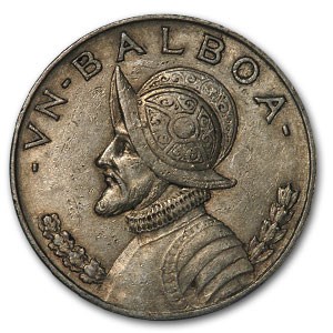 1934 Panama Silver Balboa XF 1934 Panama Silver Balboa XF