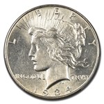 1934 Peace Dollar AU-58 PCGS