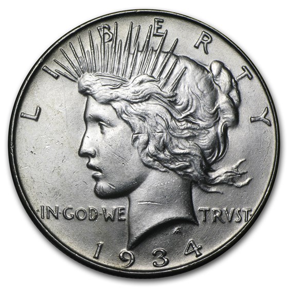 1934 Peace Dollar BU 1934 Peace Dollar BU