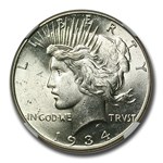 1934 Peace Dollar MS-61 NGC