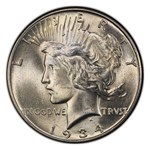 1934 Peace Dollar MS-65 PCGS