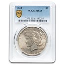 1934 Peace Dollar MS-65 PCGS