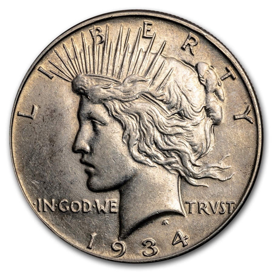 1934 Peace Dollar XF