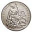 1934 Peru Silver 1 Sol MS-64 NGC