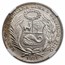 1934 Peru Silver 1 Sol MS-64 NGC