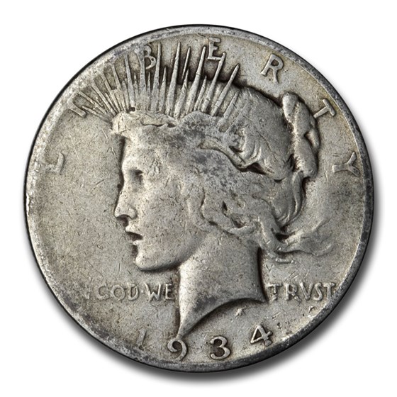 1934-S Peace Dollar AG 1934-S Peace Dollar AG