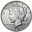 1934-S Peace Dollar AU-58