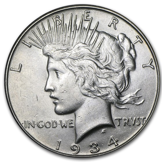 1934-S Peace Dollar AU-58 1934-S Peace Dollar AU-58