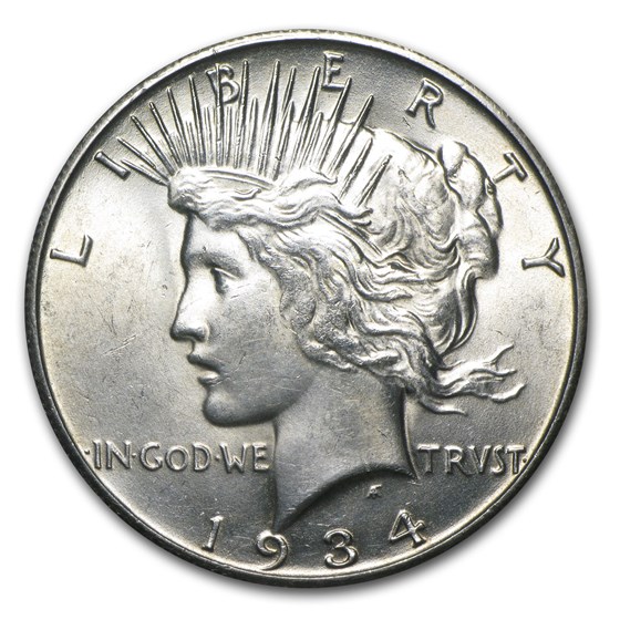 1934-S Peace Dollar BU 1934-S Peace Dollar BU