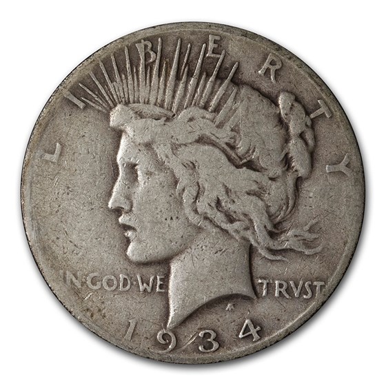 1934-S Peace Dollar Good 1934-S Peace Dollar Good