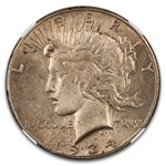 1934-S Peace Dollar MS-61 NGC