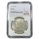1934-S Peace Dollar MS-61 NGC