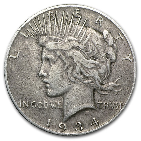 1934-S Peace Dollar VF 1934-S Peace Dollar VF