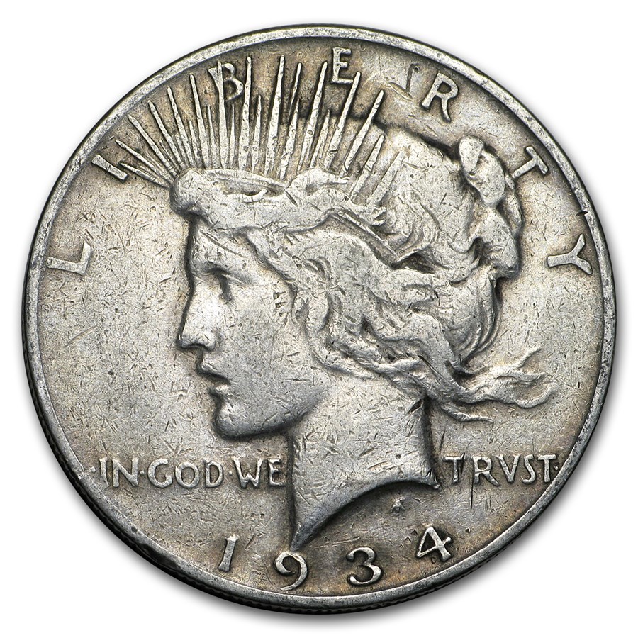 1934-S Peace Dollar VG