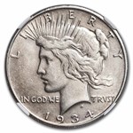 1934-S Peace Dollar XF-45 NGC