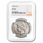 1934-S Peace Dollar XF-45 NGC
