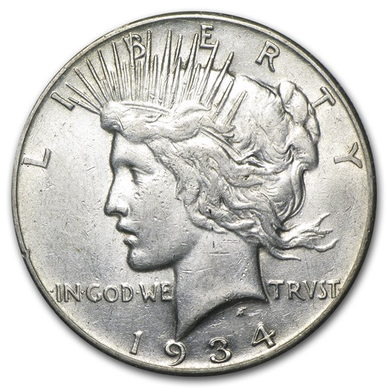 1934-S Peace Dollar XF