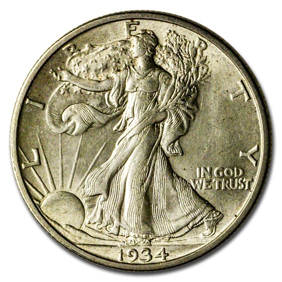 1934-S Walking Liberty Half Dollar BU 1934-S Walking Liberty Half Dollar BU