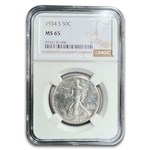 1934-S Walking Liberty Half Dollar MS-65 NGC