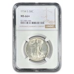 1934-S Walking Liberty Half Dollar MS-66+ NGC