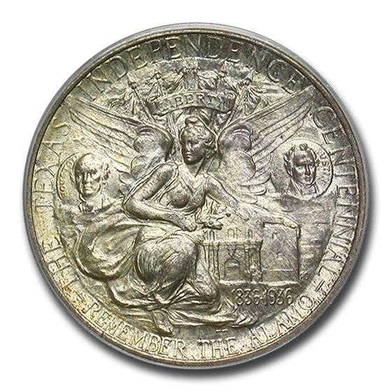 1934 Texas Centennial Commemorative Half Dollar MS-64 PCGS 1934 Texas Centennial Commemorative Half Dollar MS-64 PCGS