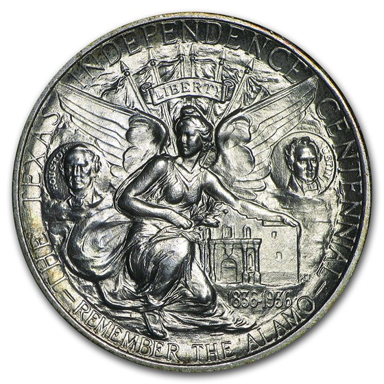 1934 Texas Independence Centennial Half BU 1934 Texas Independence Centennial Half BU