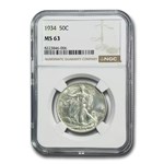 1934 Walking Liberty Half Dollar MS-63 NGC