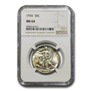 1934 Walking Liberty Half Dollar MS-64 NGC