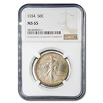1934 Walking Liberty Half Dollar MS-65 NGC