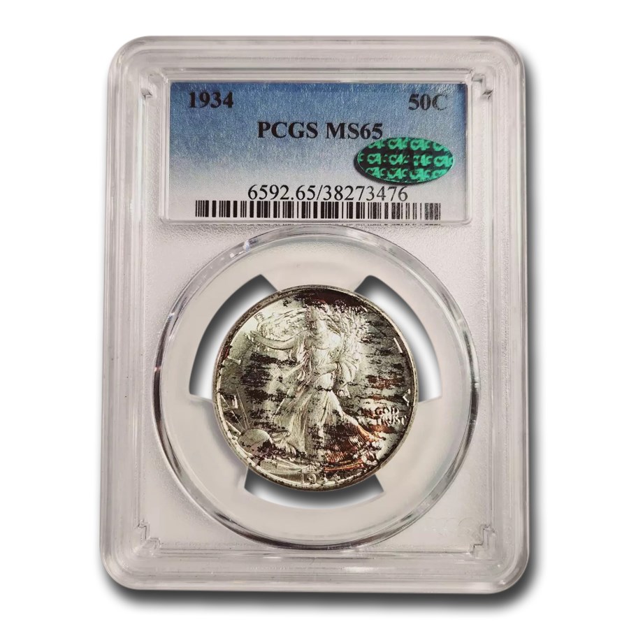 1934 Walking Liberty Half Dollar MS-65 PCGS CAC