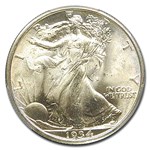 1934 Walking Liberty Half Dollar MS-66 PCGS