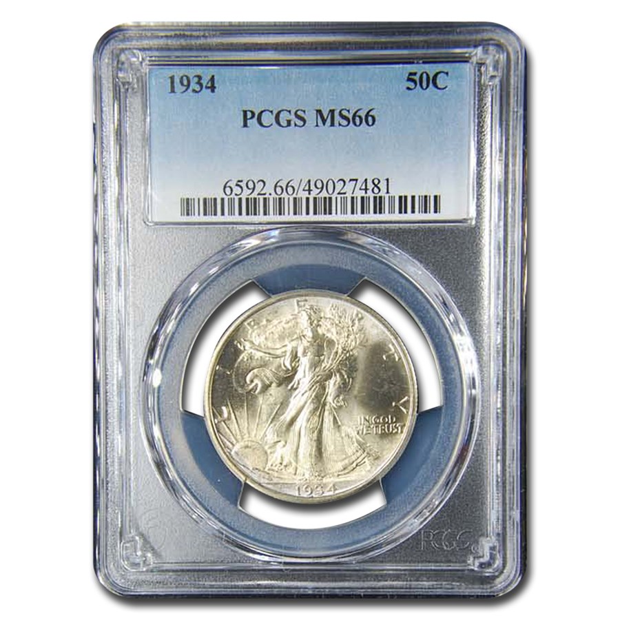 1934 Walking Liberty Half Dollar MS-66 PCGS