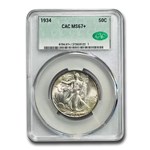 1934 Walking Liberty Half Dollar MS-67+ CACG