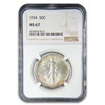 1934 Walking Liberty Half Dollar MS-67 NGC