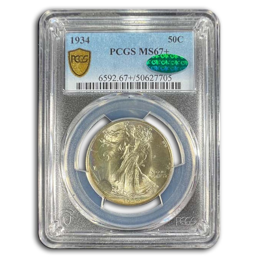 1934 Walking Liberty Half Dollar MS-67+ PCGS CAC