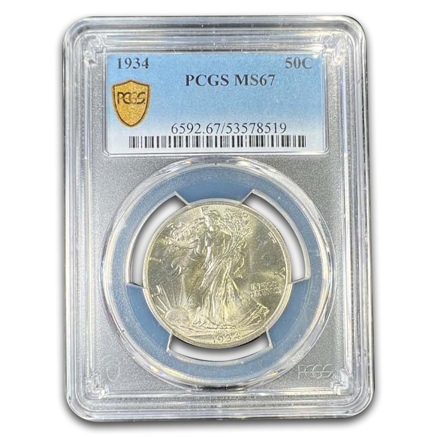 1934 Walking Liberty Half Dollar MS-67 PCGS