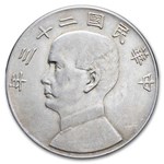 1934 YR23 China Junk Silver Dollar AU