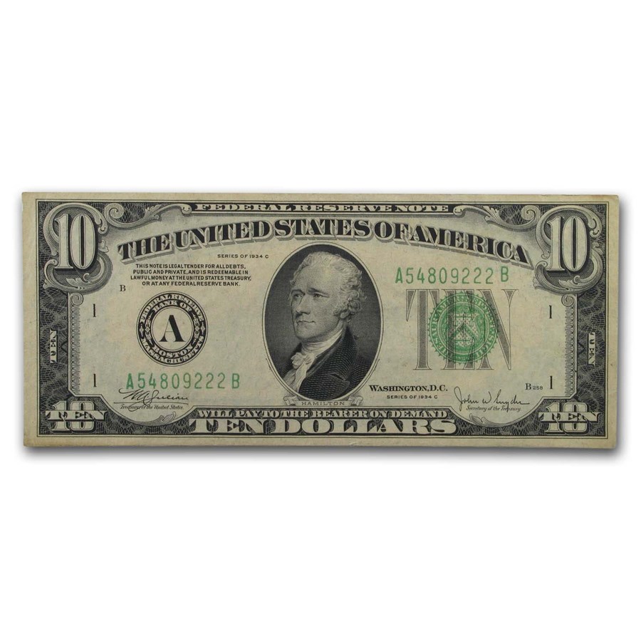 1934s $10 FRN VF (Districts of Our Choice)